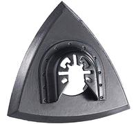 AGT Professional piastra per levigare: Platorello triangolare per multitools, 93 mm, Attacco a sgancio rapido (affilapiatto, fogli abrasivi, levigatrice)