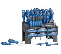 AGT Set cacciaviti e bit 101 pezzi con supporto da parete