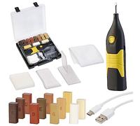 AGT Set riparazione parquet e laminato con scioglicera ricaricabile WRS-15.plh