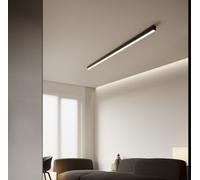 Agteruo Plafoniera lineare a Filo, Moderna, Nera, a LED, da soffitto, a Striscia Lunga, per Soggiorno, corridoio, Luce Naturale da 59"