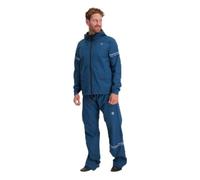 AGU Essential Original - Tuta antipioggia da ciclismo da uomo e da donna, impermeabile e antivento, riflettente, 100% poliestere riciclato, unisex - L - blu
