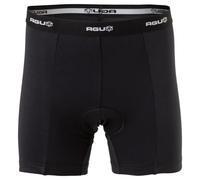 AGU Essential Pantaloncini Ciclismo Uomo, Intimo da Ciclismo da Uomo, Pantaloncini MTB Uomo con Elastico, 100% Poliestere con Imbottitura Green 95 - Nero - XXXL