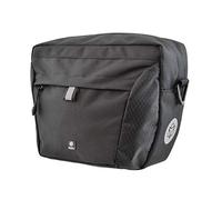 AGU Essential, Performance DWR Borsa Bicicletta, Borsello Bici 4L da Fissare al Manubrio, Idrorepellente, Riflettente, 100% Poliestere Riciclato-Nero-7L Unisex Adulto, Nero, 7