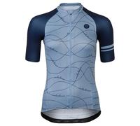Agu Velo Wave Essential Short Sleeve Jersey Blu XL Donna Cloud