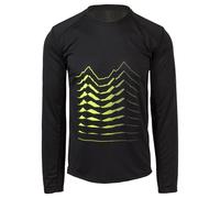 Maglia MTB Uomo Nero Maniche Lunghe S - Traspirante e Antiabrasione, 100% Poliestere