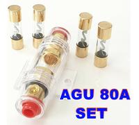 Agu Supporto di Sicurezza Incl. 4x 80A Strom 6-20 MM ² Per Agu Sicura Auto Hi-Fi