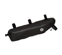 AGU Tube Bikepacking Borsa Bici Telaio, Borsello Bici da Fissare al Telaio, Borsa Telaio Bici Idrorepellente, Riflettente, Montaggio Semplice, Poliestere Riciclato - Nero - 5,5L