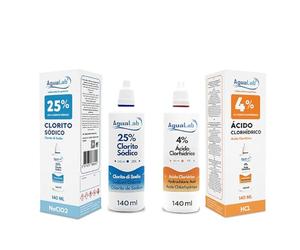 Agualab Kit minerale per trattamento dell'acqua (2 x 140 ml) - Soluzione attivatrice e minerale - Sigillo di sicurezza - Made in Spagna