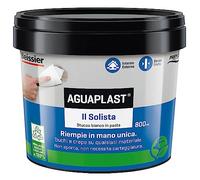 Aguaplast Il Solista, stucco leggero per riempire crepe e buchi in mano unica senza ritiro. Essicazione rapida 800ml