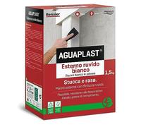 Aguaplast SR5 ruvido bianco. Stucco rasante per esterni/interni finitura ruvida bianca 1,5 kg