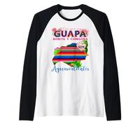 Aguascalientes México Latina Guapa Bonita Chingona Latinx Maglia con Maniche Raglan
