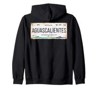 Aguascalientes México License Plate Mexican Travel Vacation Felpa con Cappuccio