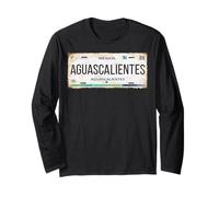 Aguascalientes México License Plate Mexican Travel Vacation Maglia a Manica