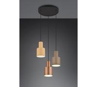 TRIO Leuchten Agudo lampada a sospensione E27 3 x 40 W Ø37 cm, 319430317, Agudo [Lampade per Interni > Lampade a Sospensione]