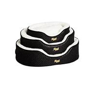 Agui AG10004 Diamond Oval Bed Lettino per Animali, 55 x 45 x 17 cm, S, Nero