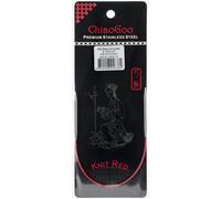 Agujas de tejer circulares ChiaoGoo 6009-2.5 de 9 pulgadas, l nea roja, 2,5/3 mm