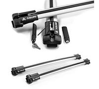 AGURI Prestige II | Compatibile con Mitsubishi Pajero Pinin 2000-2006 | Portapacchi, barre portatutto | Per trasportare una scatola da tetto, un portabagagli per biciclette, una scala | Alluminio