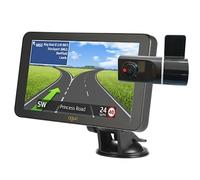 Aguri RV760 - Navigatore satellitare per camper e roulotte con dash cam ad alta definizione remota e scheda SD da 32 GB con LCD da 7", Wi-Fi integrato e mappatura completa del Regno Unito e