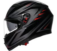 AGV 2118381004-021-XXL K3 Syth Casco 2XL Nero/Rosso
