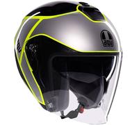 AGV AGV - Casco Irides Davao Nero / Grigio / Giallo Fluo XXL