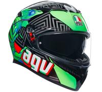 AGV AGV - Casco K3 E2206 Kamaleon Nero / Rosso / Verde XXL