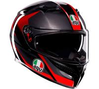AGV K3 Striga, casco integrale L female Nero/Grigio/Rosso