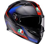 AGV AGV - Casco K3 MPLK Striga Matt Nero / Blue / Rosso XS