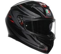 AGV K3 Syth Casco, nero-grigio-rosso, taglia L per maschi
