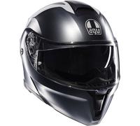 AGV AGV - Casco Streetmodular E2206 Resia Matt Grigio / Silver / Rosso XS