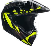 AGV AX-9 Steppa 06 Casco, nero-grigio-giallo, taglia XS per maschi