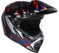 AGV AX-9 Steppa 06 Casco, nero-rosso-blu, taglia S per maschi