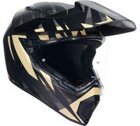 AGV AX9 Carbon Steppa, casco avventura M female Opaco Grigio Scuro/Grigio/Beige