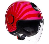 AGV - Casco Eteres Tropea Rosso / Rosa Rosso,Rosa S