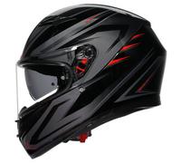 AGV K3 Syth Casco, nero-grigio-rosso, taglia XS per maschi