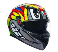 Agv casco integrale K-3 E2206 MPLK Birdy - Grigio giallo rosso M
