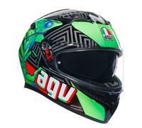 Agv casco integrale K-3 E2206 MPLK - Kamaleon Black/Red/Green M