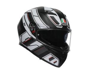 Agv casco integrale K-3 E2206 MPLK Rivia - Nero Bianco opaco L