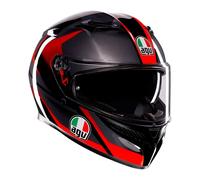 Agv casco integrale K-3 E2206 MPLK Striga - Black Grey Red Tg S S