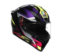 AGV K1 S Fastlap, casco integrale XS male Nero/Lilla/Fucsia/Giallo Fluo