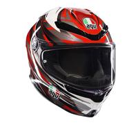 Agv casco integrale K6 S E2206 Reeval - White Red Grey Tg M M