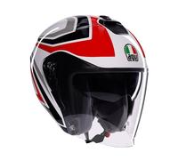 AGV Irides Tolosa, casco jet L female Nero/Grigio Chiaro/Rosso