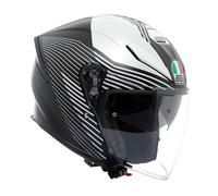 Agv casco jet K5 Evo Control - Nero bianco opaco L
