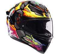 AGV - Casco K1 S Bezzecchi 2023 Nero,Giallo,Rosa,Viola M