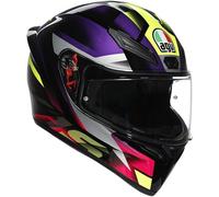 AGV - Casco K1 S Fastlap Nero / Purple / Rosa Nero,Rosa,Viola XS