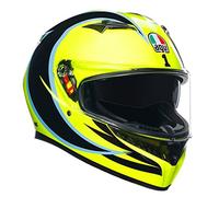 AGV K3 Rossi WT Phillip Island 2005 Casco, nero-giallo, taglia M