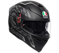 AGV CASCO K5 S MULTI MPLK TORNADO MATT BLACK/SILVER XS