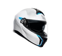 Agv casco modulare Tourmodular Multi - Frequency Light Grey Blue taglia S S