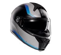 Agv casco modulare Tourmodular Stray - Matt Black / Grey / Blue M