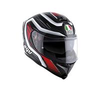 AGV Casco Moto Integrale K-5 S E2205 Multi Plk, Nero Firerace/Rosso, Taglia XL