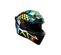 AGV K1 S Rossi Winter Test 2020, casco integrale XL male Blu/Giallo Fluo/Rosso/Verde